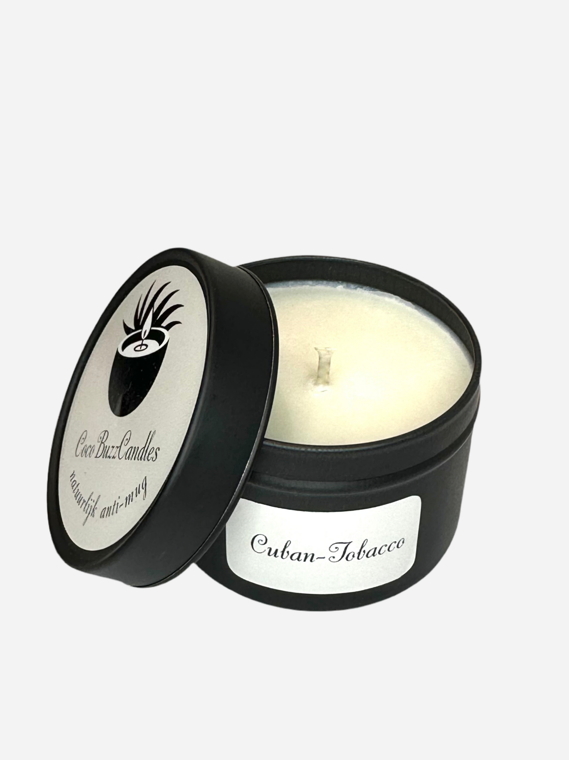 Cocobuzz Anti-Mug Geurkaars in zes heerlijke geuren, gemaakt van natuurlijke kokosolie en raapzaadolie, zonder paraffine, soja, palm, bijenwas of synthetische toevoegingen.